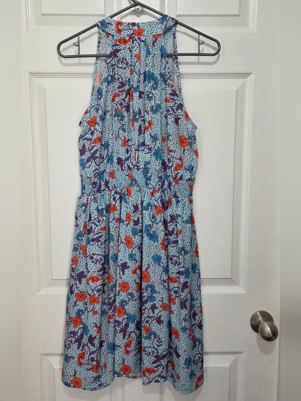 Grace Karin Summer Dress Halter Neck Sleeveless Button Down High Waist Size Med - Picture 8 of 13